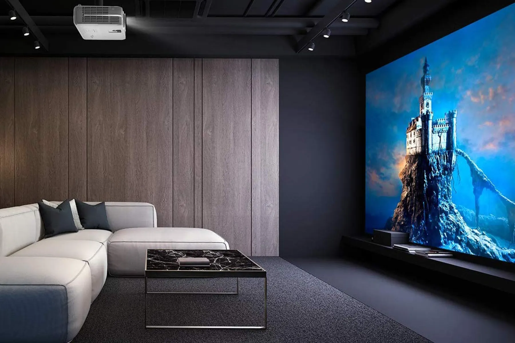 how far should you sit from a 120 inch screen