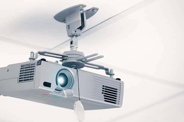 how to mount a projector to the ceiling