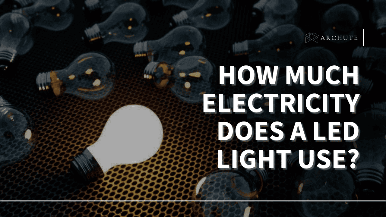how much electricity does a led light use